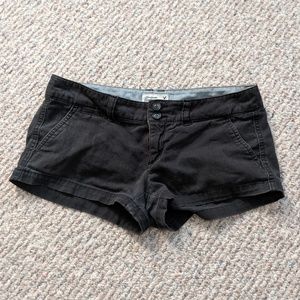 American Eagle Black Stretch Shorts